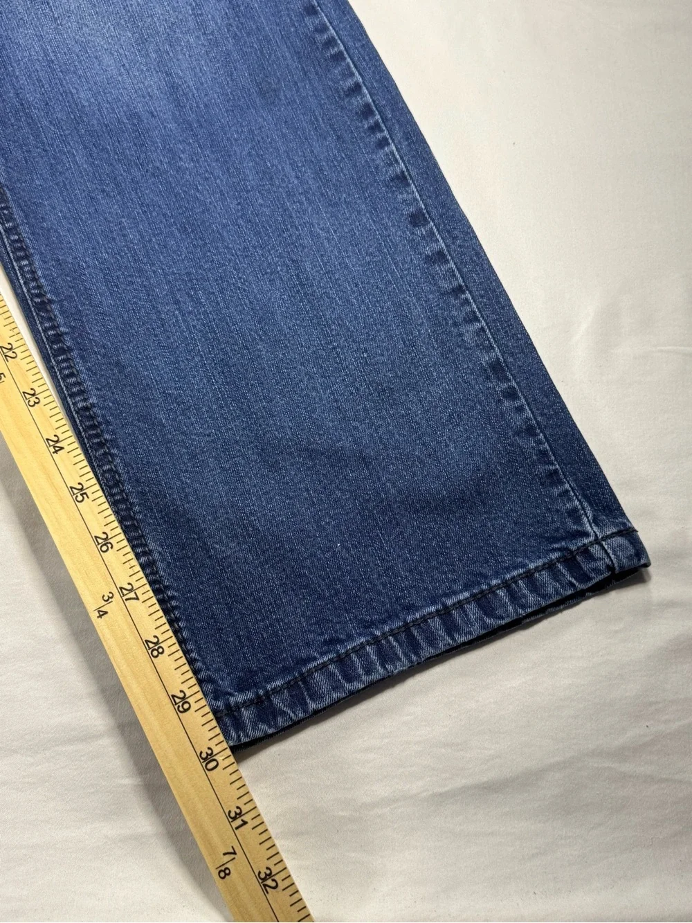 TK AXEL Straight Fit Blue Denim Jeans Mid Rise Men’s Tagged 38x32 Measures 38x30